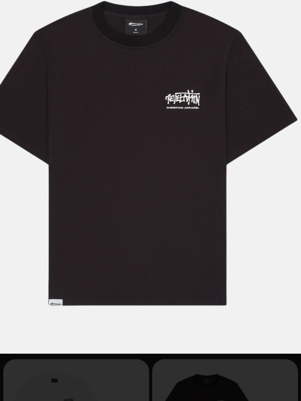 Revelation Christian Apparel Men's Black Graphic Crew Tee